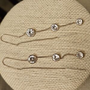 Long Crystal Earrings